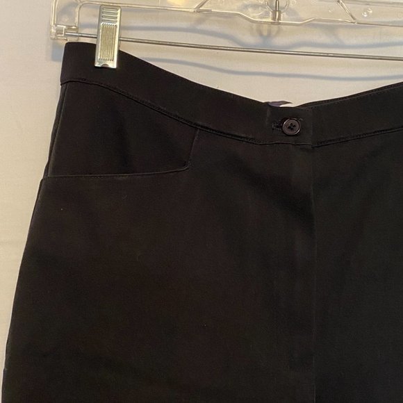 Jay Leslie ~Black ~Poliester Blend ~Zipper Front~2 Pockets~Trouser Pants ~Sz.10 - Picture 2 of 9